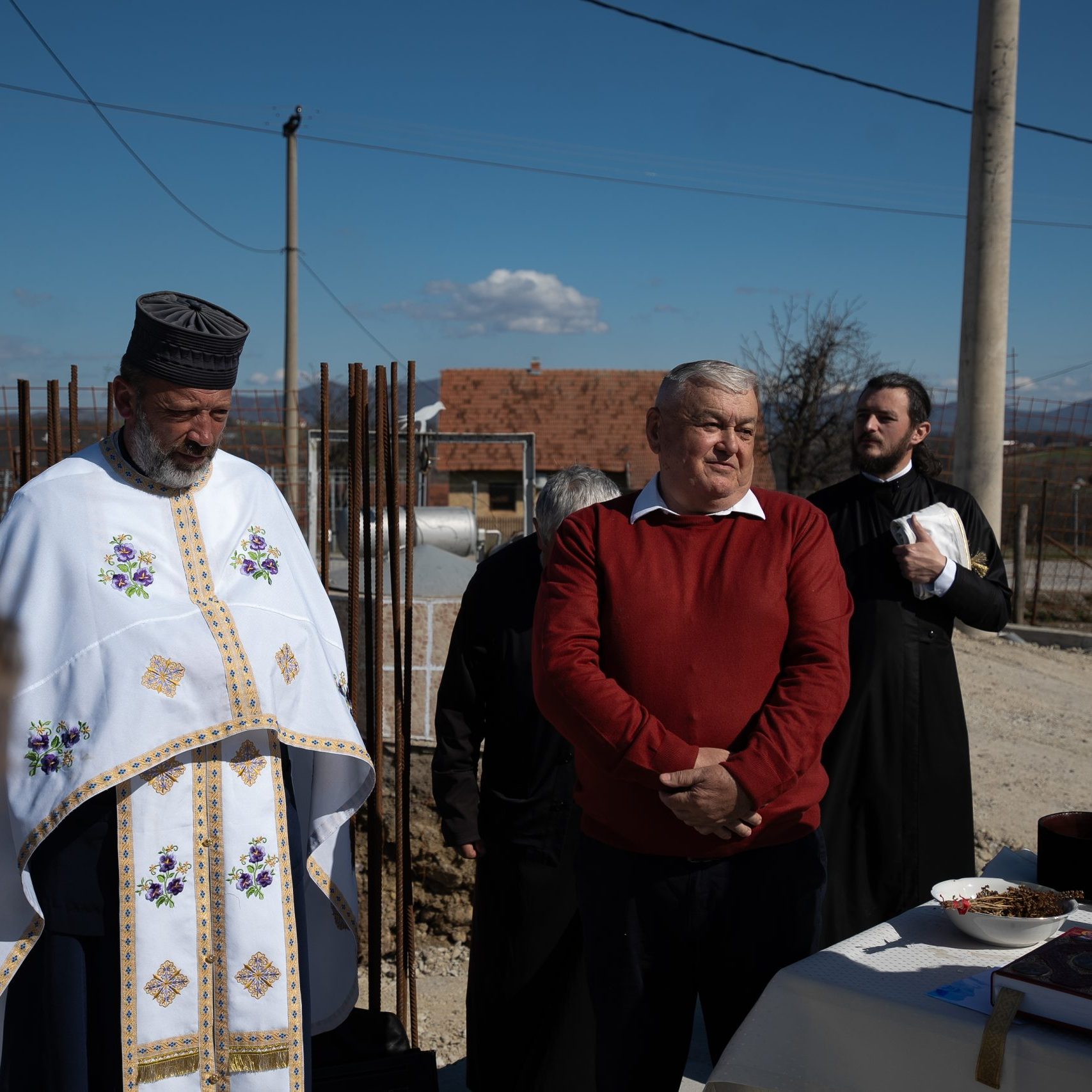 Fondacija Unipromet - crkva u Vranićima - osveštavanje kamena temeljca - M. Novičić