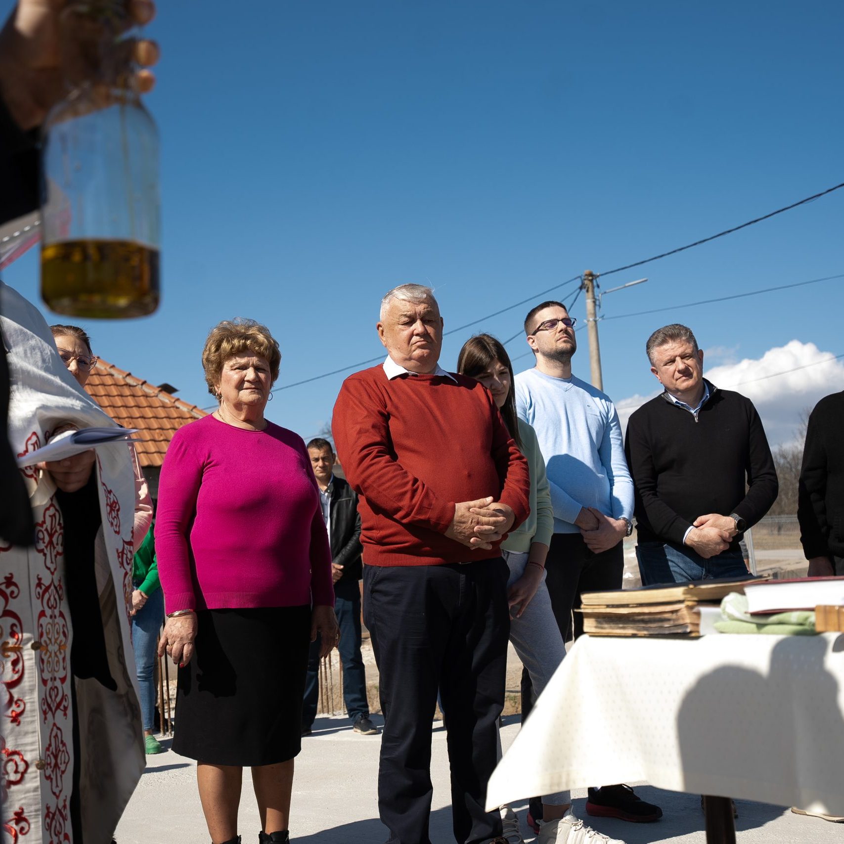 Fondacija Unipromet - crkva u Vranićima - osveštavanje kamena temeljca - M. Novičić