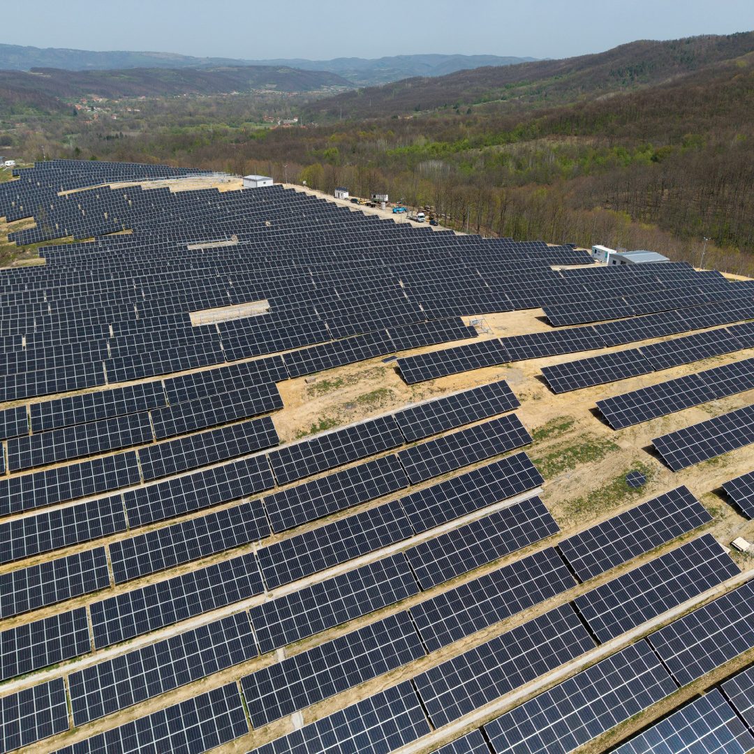 Completed Neresnica solar power plant