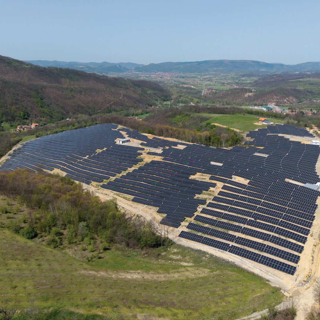 Completed Neresnica solar power plant
